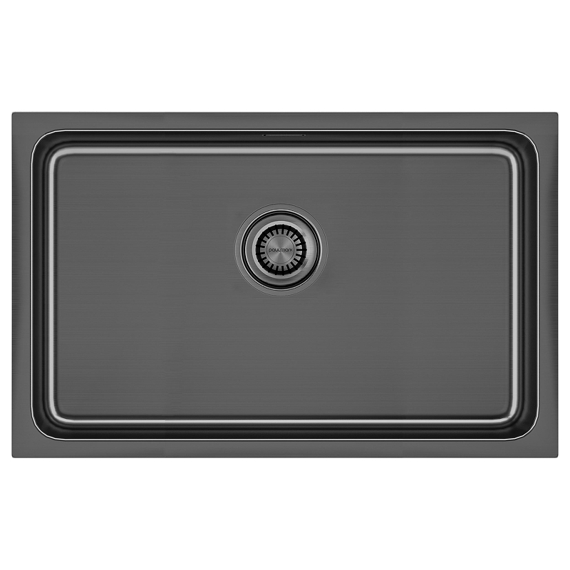 Кухонная мойка Paulmark Vista 74 PM307444-GM цвет Вороненая сталь