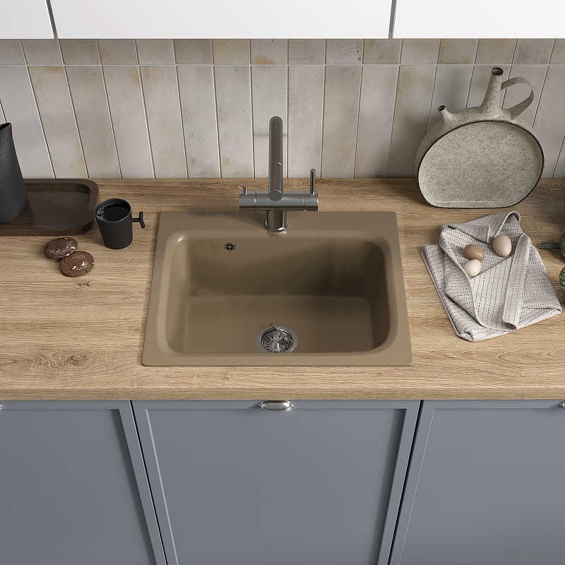Кухонная мойка Reflexion Optima 52 RX0952SD цвет Песочный
