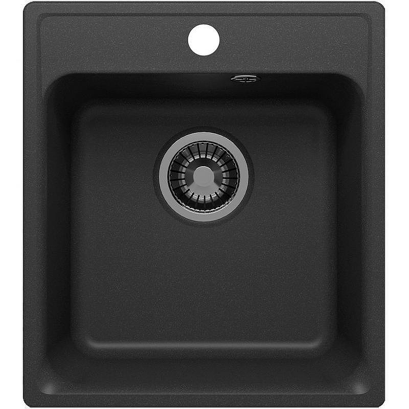 Кухонная мойка Reflexion Quadra 43 RF0243BL Черная
