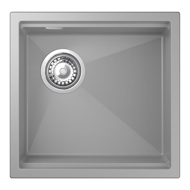 Кухонная мойка Rivelato Lino 45 LN-454-L grigio metallizz цвет Серый металлик