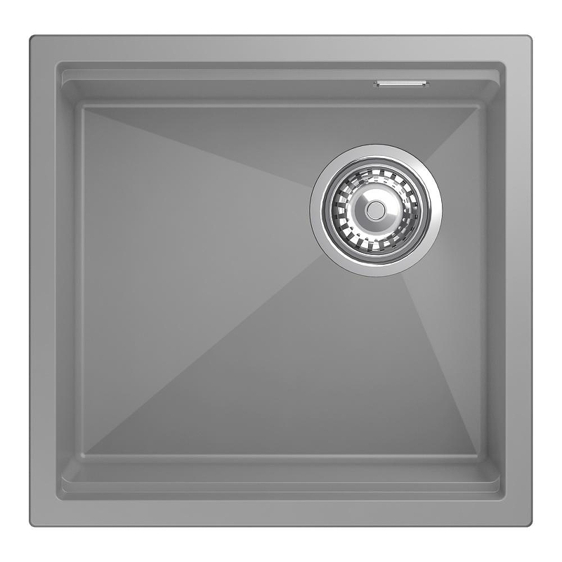 Кухонная мойка Rivelato Lino 45 LN-454-R grigio metallizz цвет Серый металлик