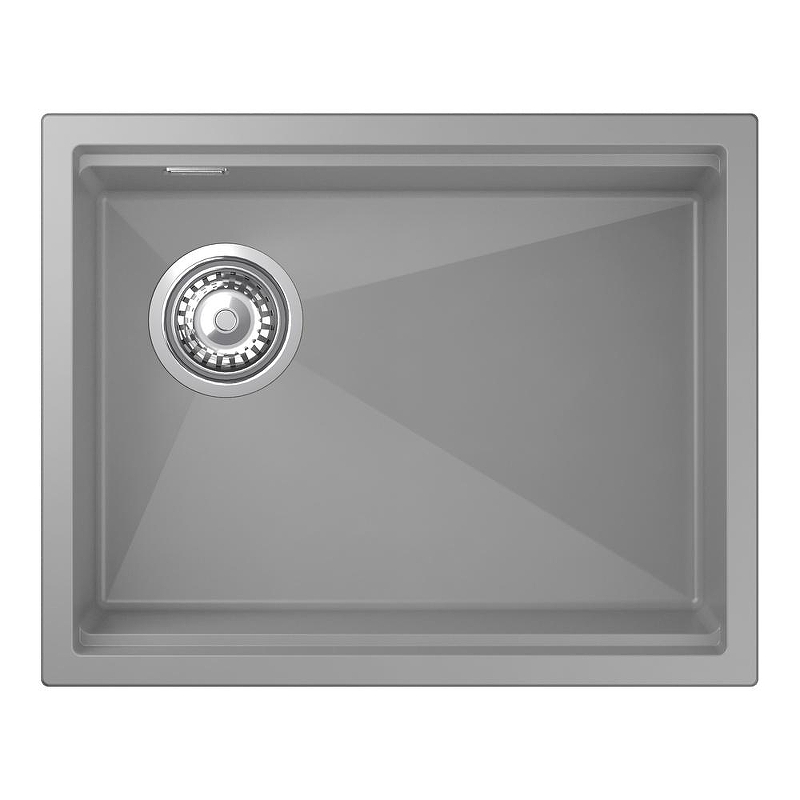 Кухонная мойка Rivelato Lino 55 LN-554-L grigio metallizz цвет Серый металлик