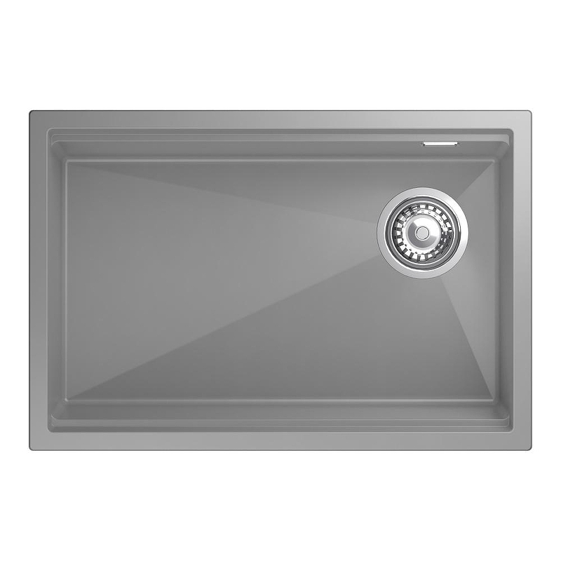 Кухонная мойка Rivelato Lino 65 LN-654-R grigio metallizz цвет Серый металлик