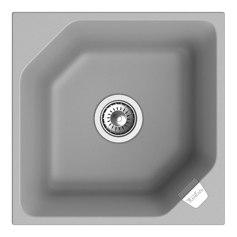 Кухонная мойка Rivelato Locus LS-50 grigio metallizzat цвет Серый металлик