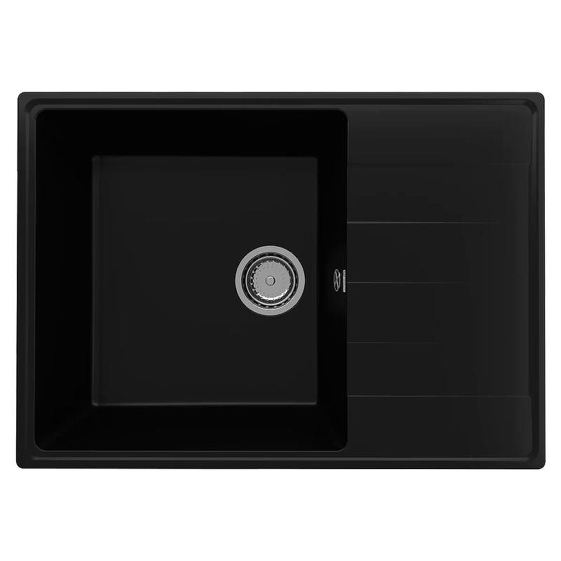 Кухонная мойка Ulgran Quartz Prima 700-07 Уголь