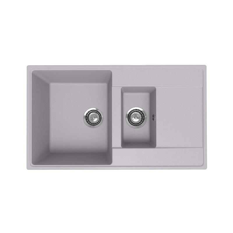 Кухонная мойка Ulgran Quartz Prima 860 1,5K-04 цвет Платина