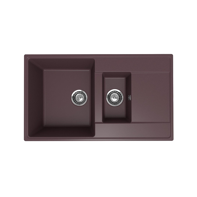 Кухонная мойка Ulgran Quartz Prima 860 1,5K-06 цвет Трюфель