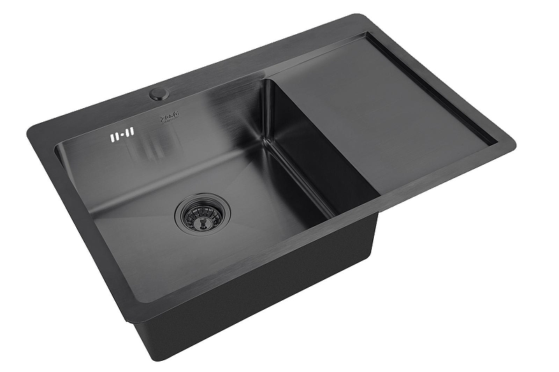 Кухонная мойка ZorG HD Grafit 78 L HD 7851-L GRAFIT цвет Графит