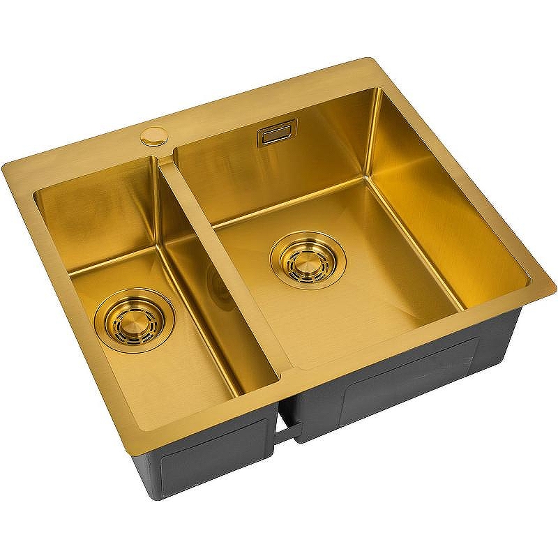 Кухонная мойка ZorG Light Bronze 59 ZL R 590-2-510-R BRONZE Бронза