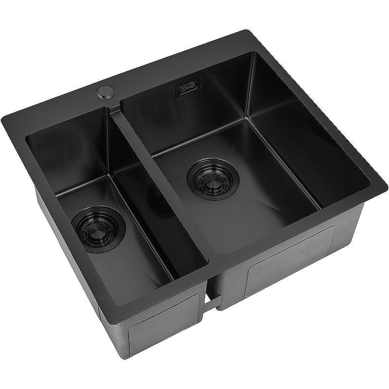 Кухонная мойка ZorG Light Grafit 59 ZL R 590-2-510-R GRAFIT Графит