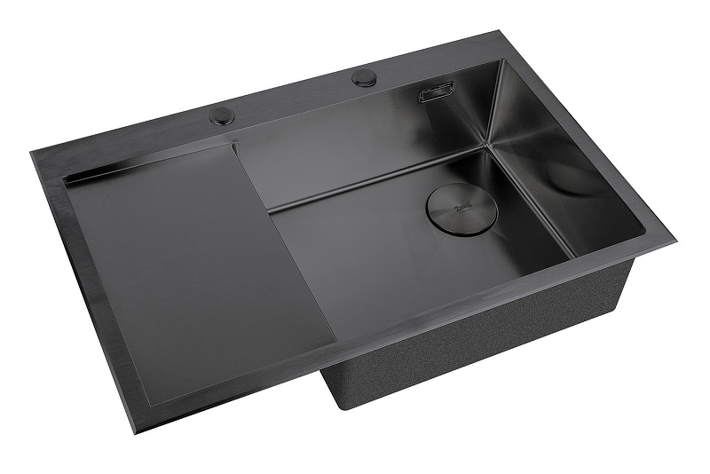 Кухонная мойка ZorG Lux Grafit 78 R LUX 7851-R GRAFIT цвет Графит