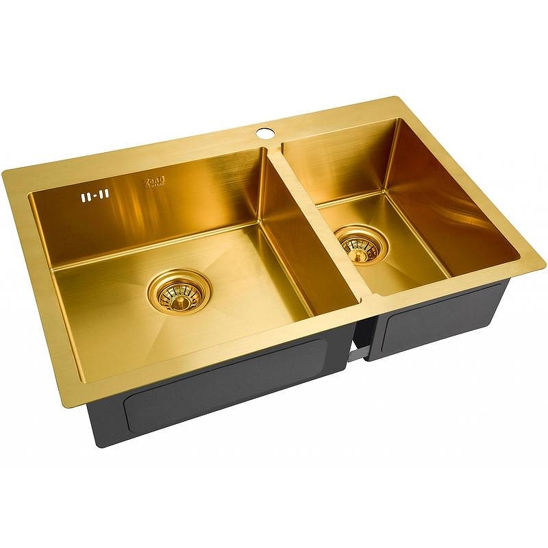 Кухонная мойка ZorG PVD Bronze SZR-78-2-51-L BRONZE Бронза