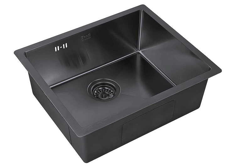 Кухонная мойка ZorG PVD Grafit 53 PVD 5344 GRAFIT цвет Графит