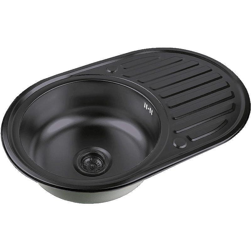 Кухонная мойка ZorG PVD Grafit 77 SZR 7750 GRAFIT Графит