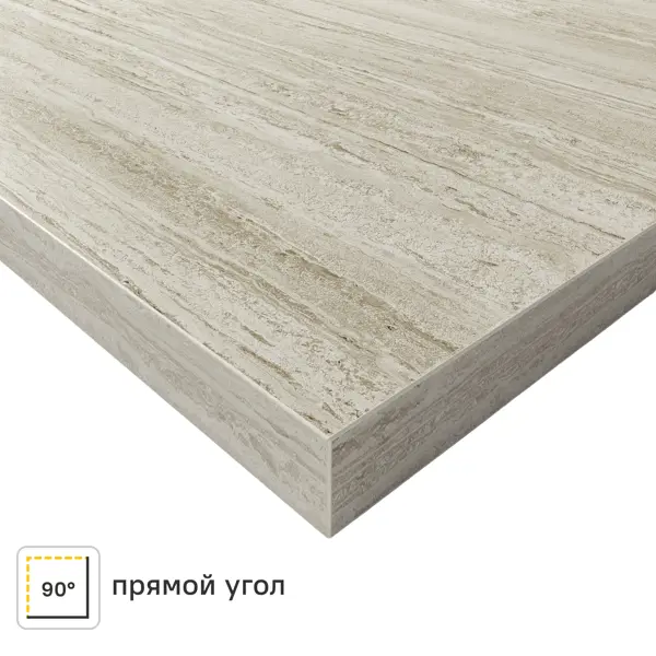 Кухонная столешница Slotex Россонь 120x80x3.8 см ДСП цвет коричневый