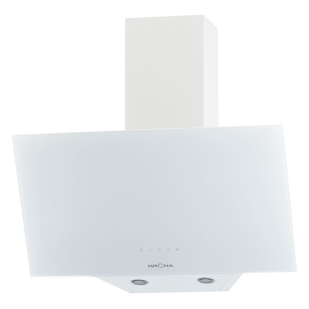 Кухонная вытяжка наклонная Krona Helga 600 White S 60 см белая