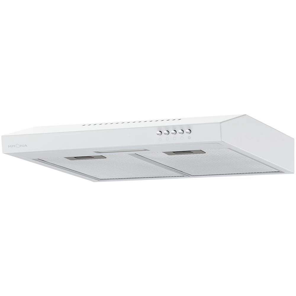Кухонная вытяжка подвесная Krona Jessica slim 500 White push button 50 см белая
