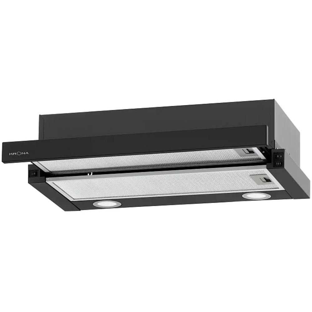Кухонная вытяжка встраиваемая Krona Kamilla T 600 Black 60 см черная
