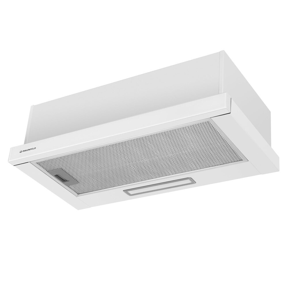 Кухонная вытяжка встраиваемая Maunfeld Clyde 60 Glass White 60 см белая