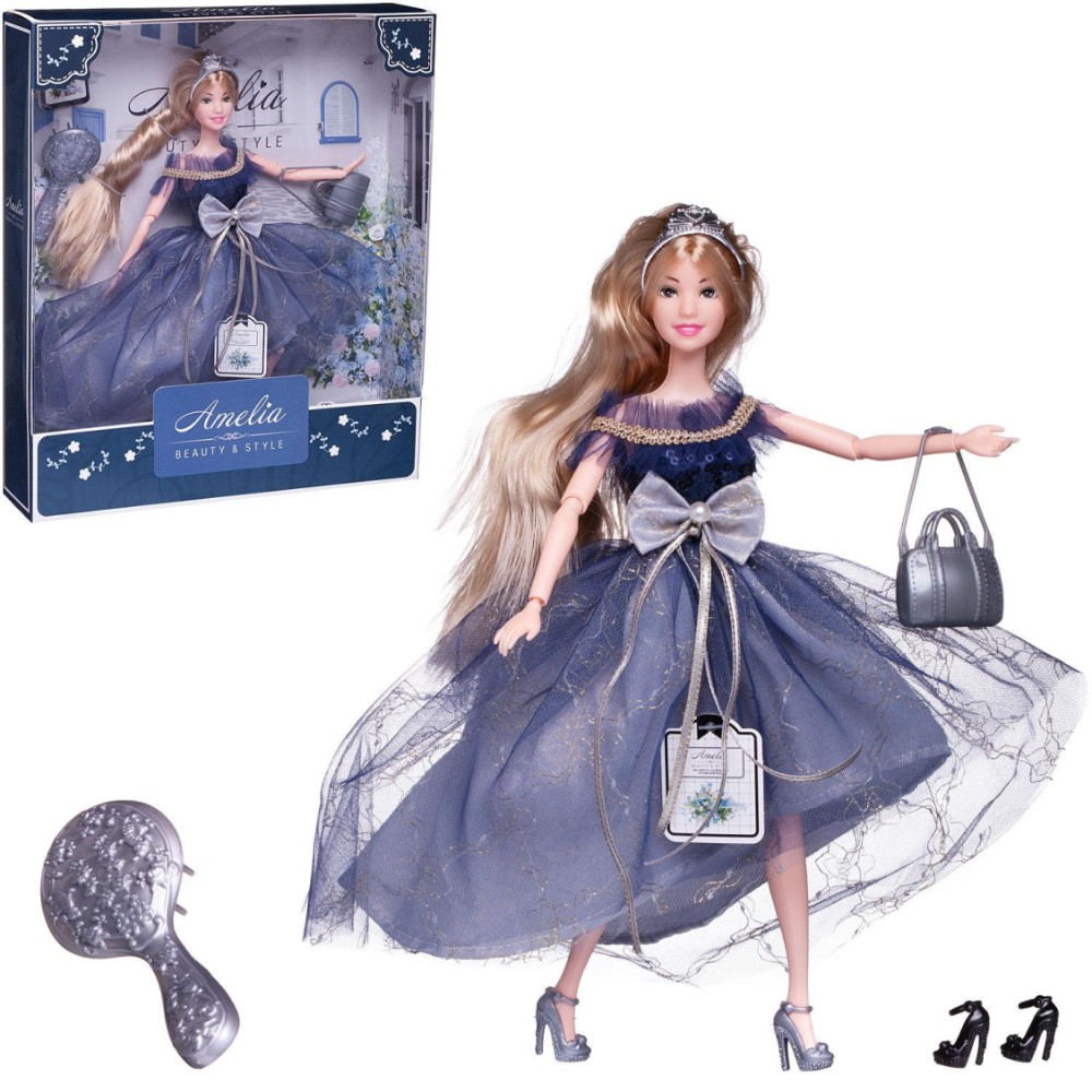 Кукла ABtoys в платье с ассиметричной юбкой (PT-01623)