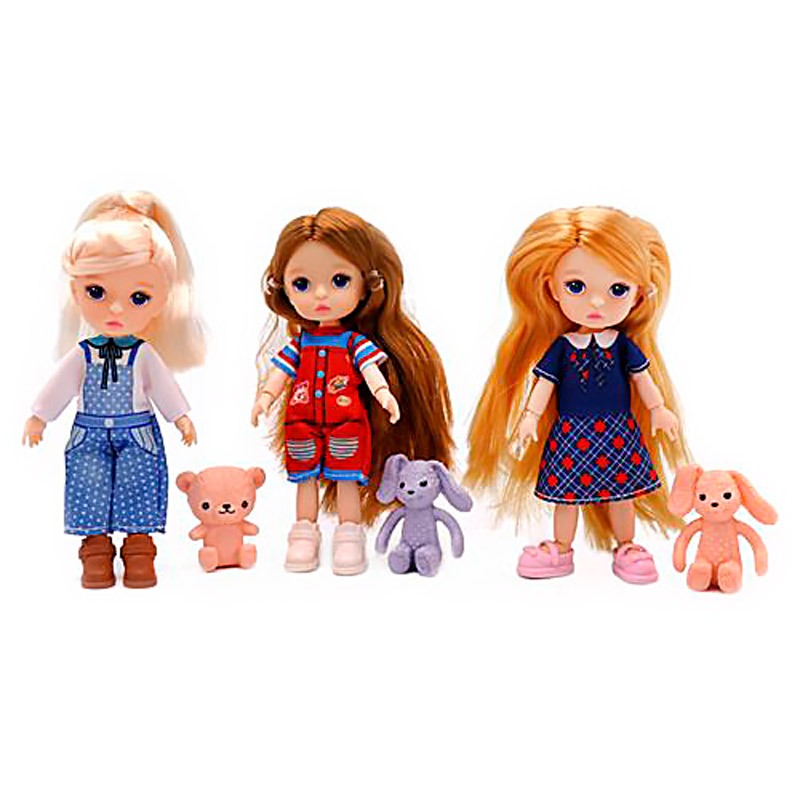 Кукла шарнирная Funky Toys Happy land с аксессуаром 14 см 1 шт в ассортименте