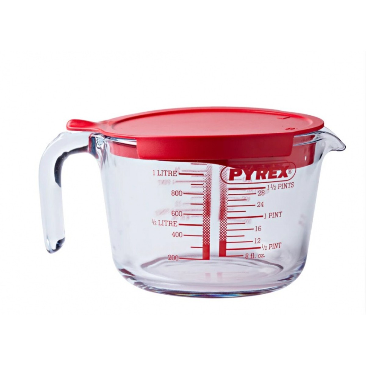 Кувшин мерный Pyrex Classic с крышкой 1л стекло
