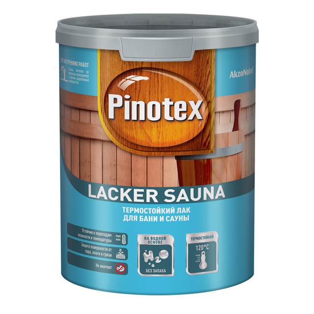 лак для саун OMNITEX Lacker Sauna 1л полуматовый, арт.50035742