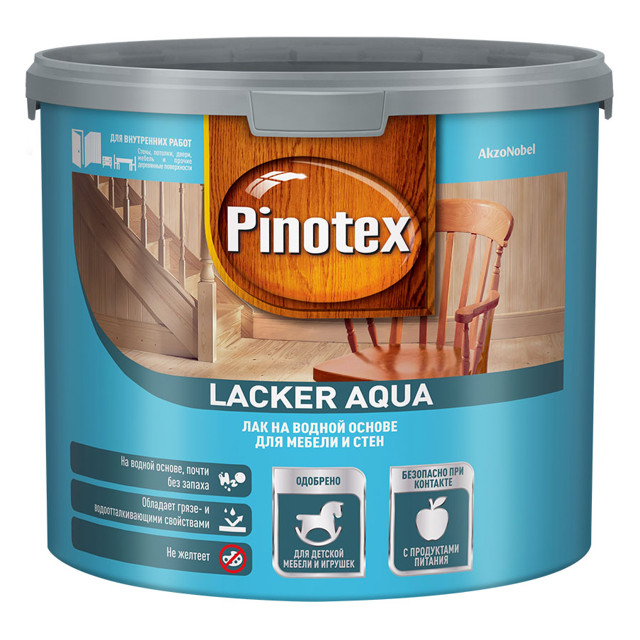 лак для стен и мебели OMNITEX Lacker Aqua 10 2,7л матовый, арт.50035139