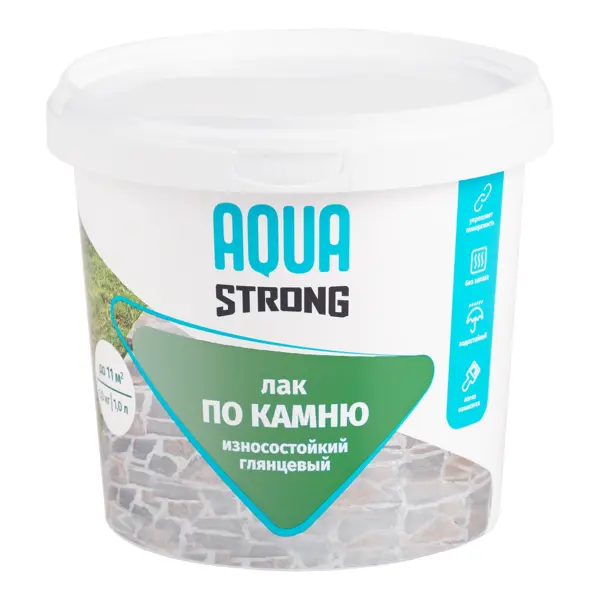 Лак по камню Aquastrong высокопрочный 1.0 кг