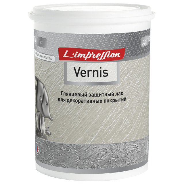 лак защитный для декоративных покрытий LIMPRESSION Vernis глянцевый 1л, арт. 150-498