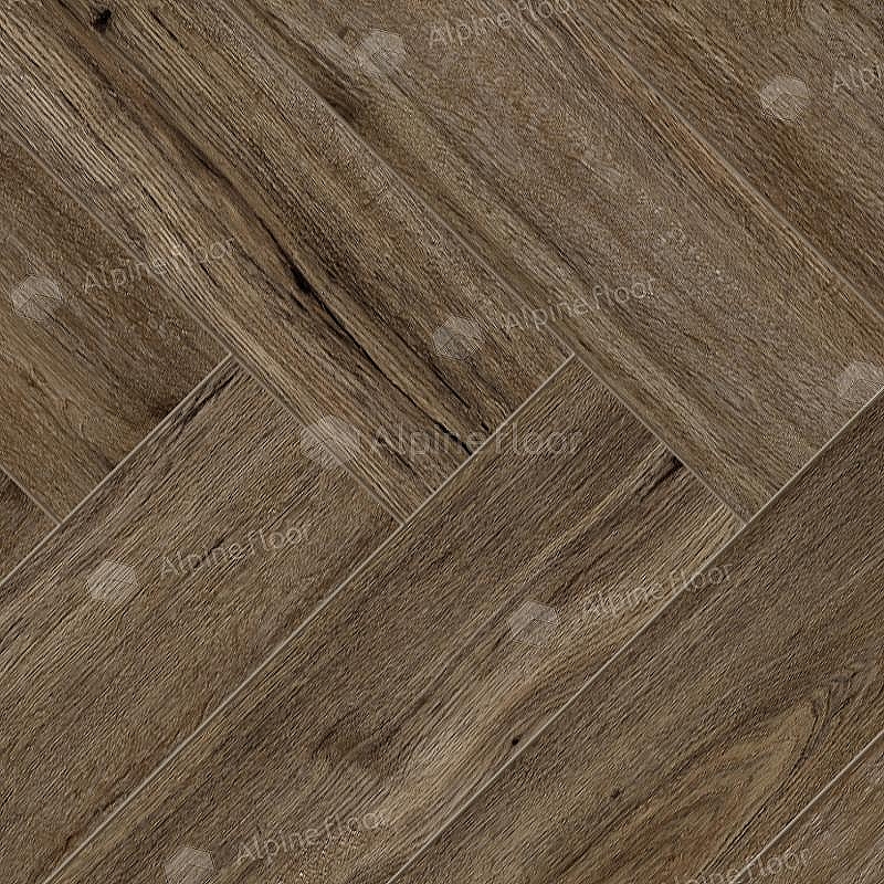 Ламинат Alpine Floor Herringbone 12 Pro LF106-10 Дуб Бордо 606х101х12 мм