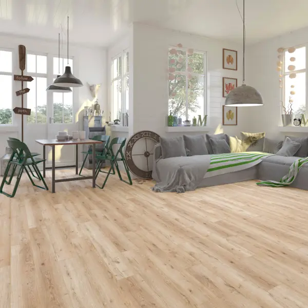 Ламинат Debut Дуб Синара 33 класс толщина 8 мм с фаской 2.109 м²