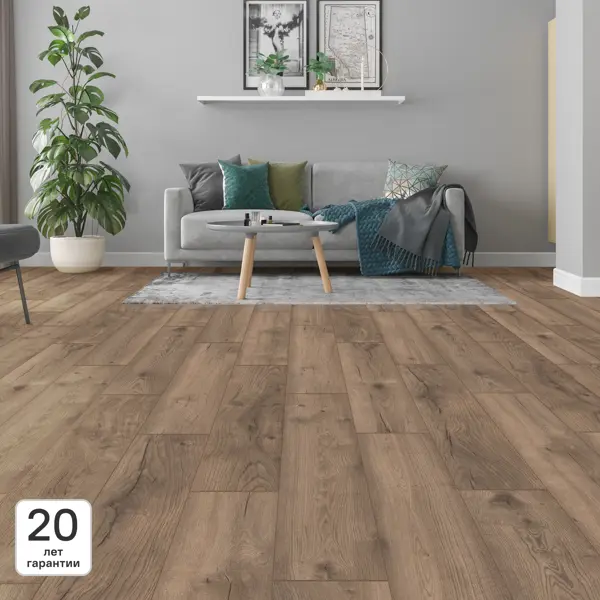 Ламинат KREAFORTA Дуб Мегри 33 класс толщина 8 мм с фаской 2.109 м²