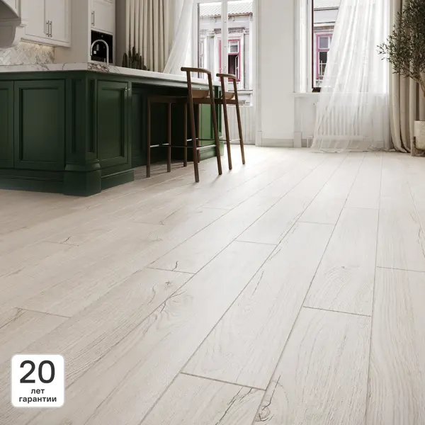 Ламинат KREAFORTA Дуб Нева 33 класс толщина 8 мм с фаской 2.22 м²
