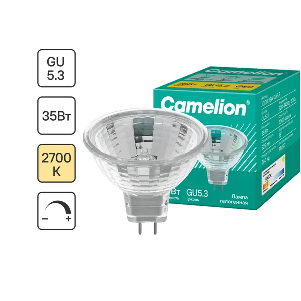 Лампа галогенная Camelion JCDR GU5.3 35 Вт