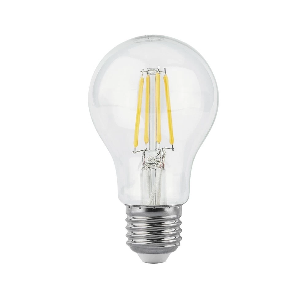 Лампа светодиодная филаментная Gauss Filament E27 4100К 8 Вт 780 Лм 185-265 В груша A60 прозрачная