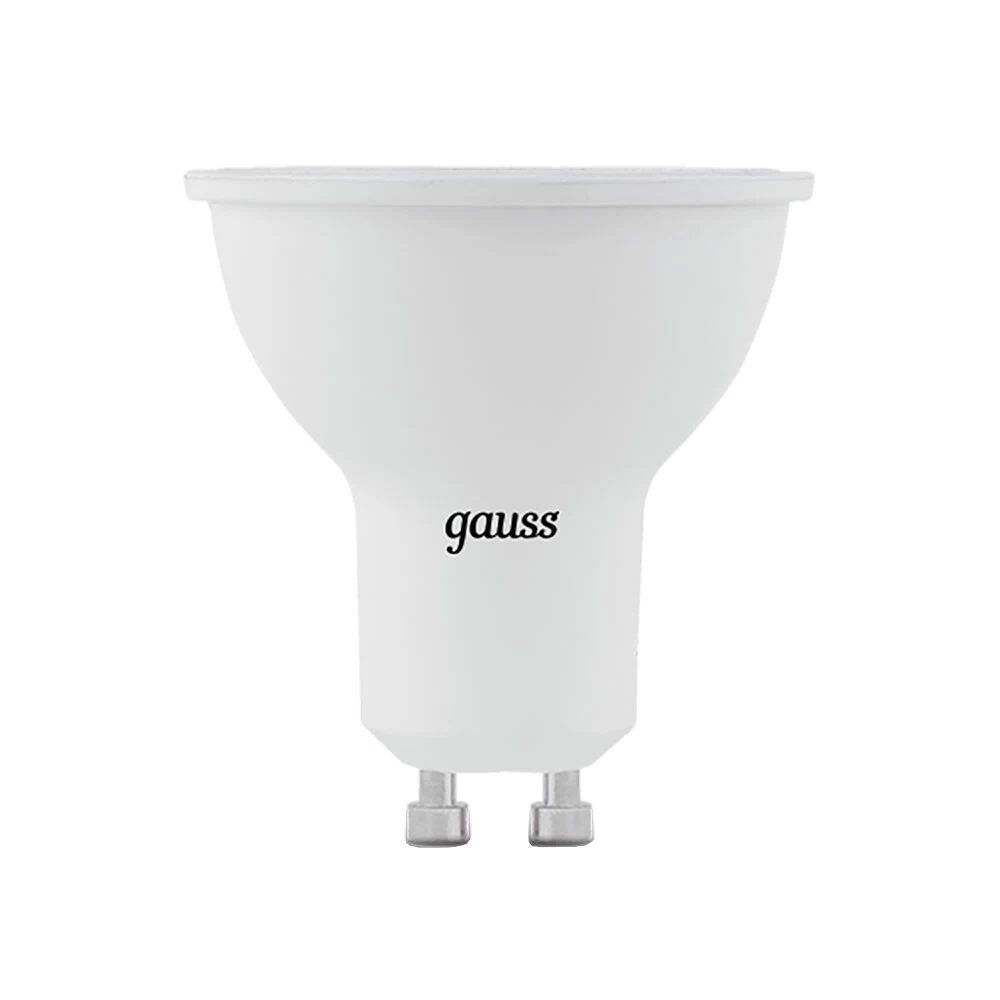 Лампа светодиодная Gauss GU10 4100К 9 Вт 830 Лм 150-265 В рефлектор MR16 матовая