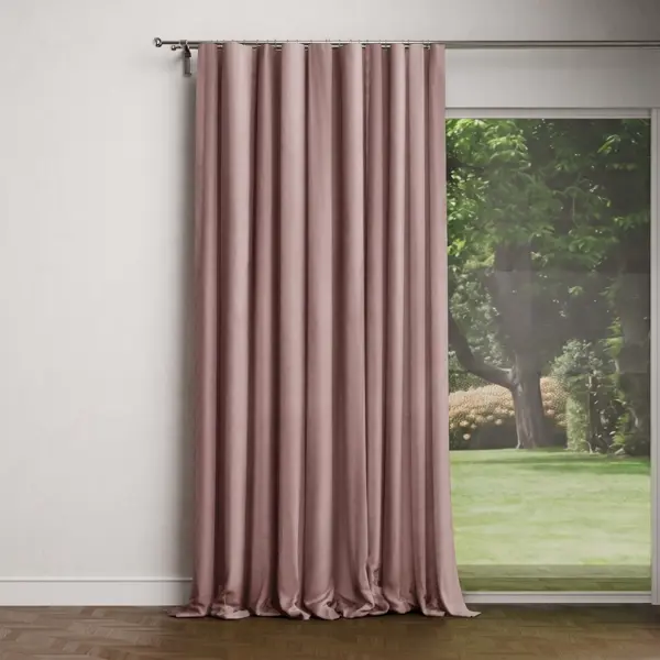 ЛЦ Штора на ленте Tegal 140x260 см цвет розовый Santal 4