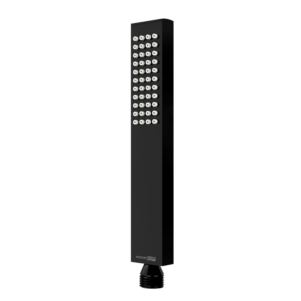 Лейка для душа WasserKraft Glan 6600 20х70 мм 1 режим без шланга латунь черная (A209)