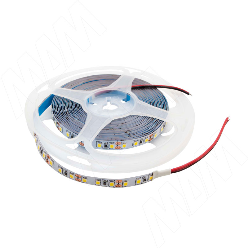 Лента светодиодная 2835/120, 12V, 5 м, нейтральный белый 4000К, IP20, 9.6W/1м (LS12-2835NW20-9.6)