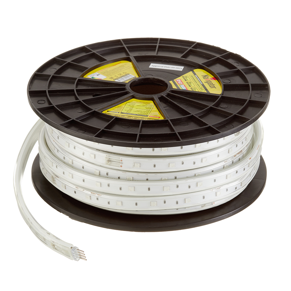 Лента светодиодная Navigator RGB свет 7,2 Вт/м 220 В IP67 SMD 5050 20 м (145164)