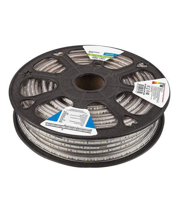 Лента светодиодная Navigator синий свет 4,8 Вт/м 220 В IP67 SMD 3528 (71772)