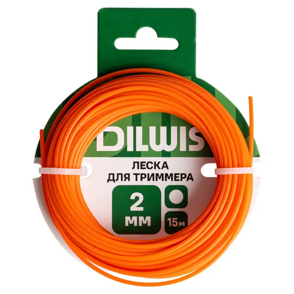 Леска DILWIS 2 мм 15 м цвет оранжевый