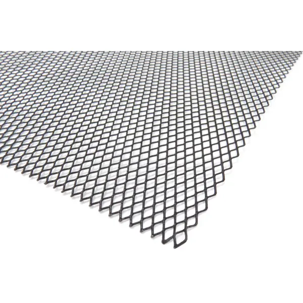 Лист декоративный 0.8x600x1200 мм алюминий цвет черный