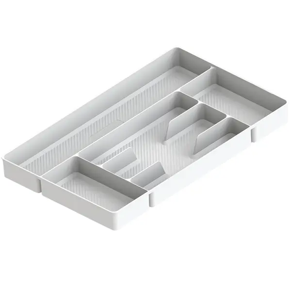 Лоток для столовых приборов 6 отсеков Esprado Comfort 49x5x30 см полипропилен цвет белый