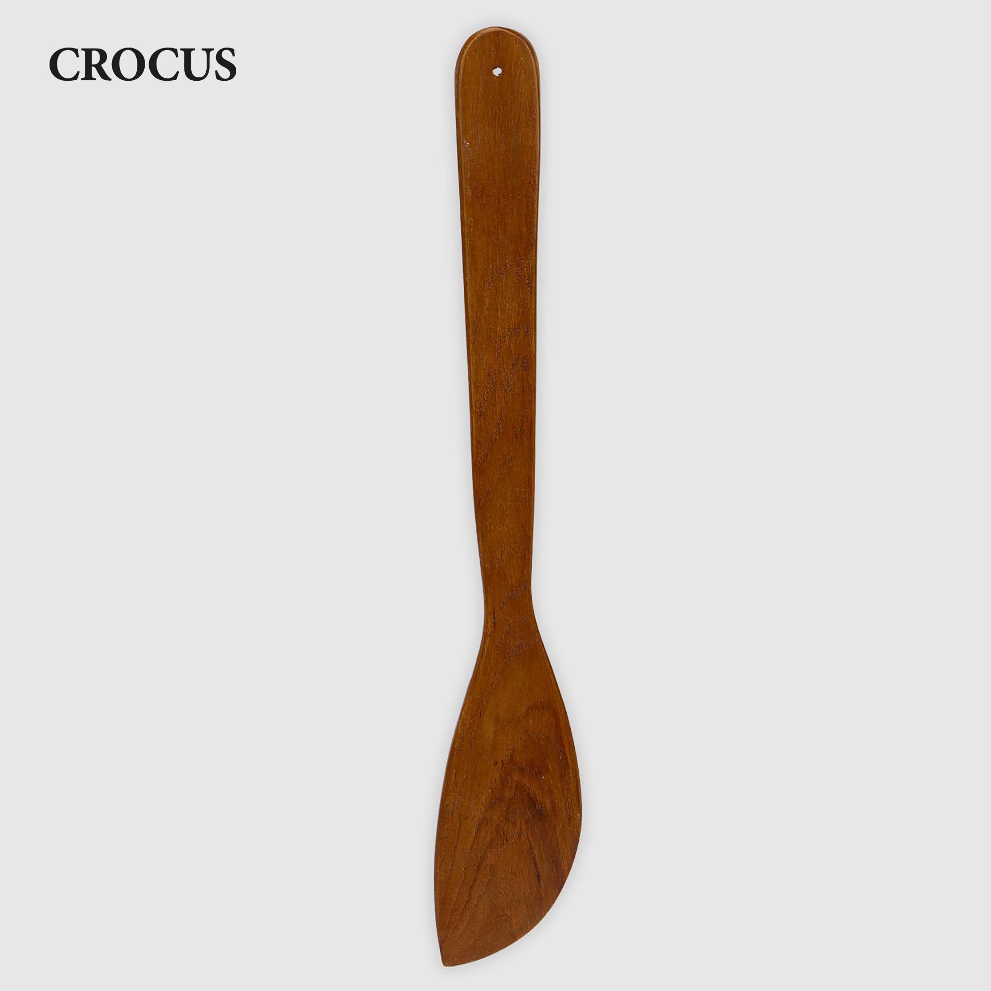 Ложка Crocus натуральная овал тик 5x1x20 см
