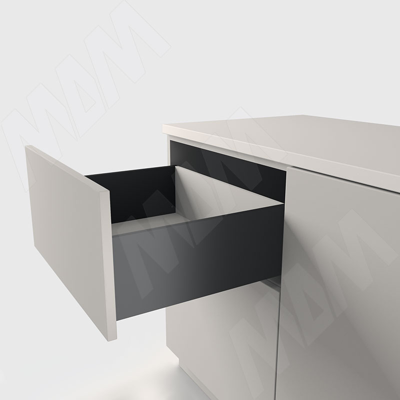 ЛС БОКС Комплект ящика 450 мм, Н173, с толкателем, черный, LS BOX (LT173450BL)