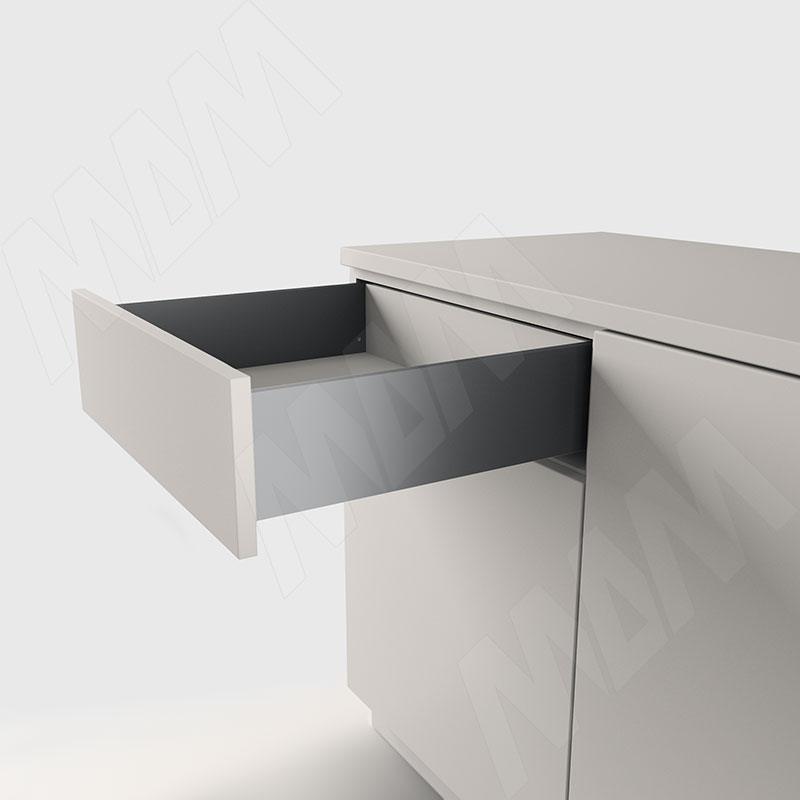 ЛС БОКС Комплект ящика 500 мм, Н120, с толкателем, графит, LS BOX (LT120500GP)