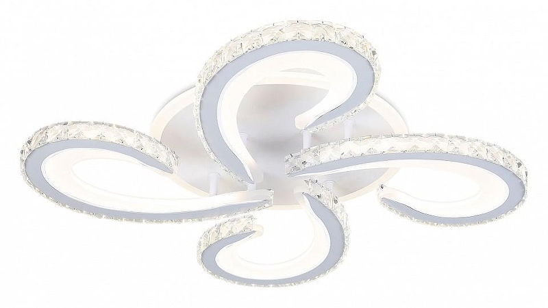 Люстра Ambrella Light FA FA1702 цвет плафона/подвески Прозрачный, цвет арматуры Белый, Хром
