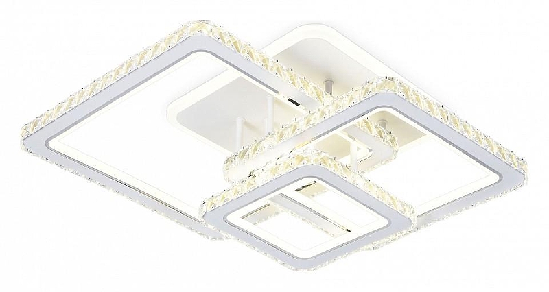 Люстра Ambrella Light FA FA1732 цвет плафона/подвески Белый, Прозрачный, Хром, цвет арматуры Белый, Хром